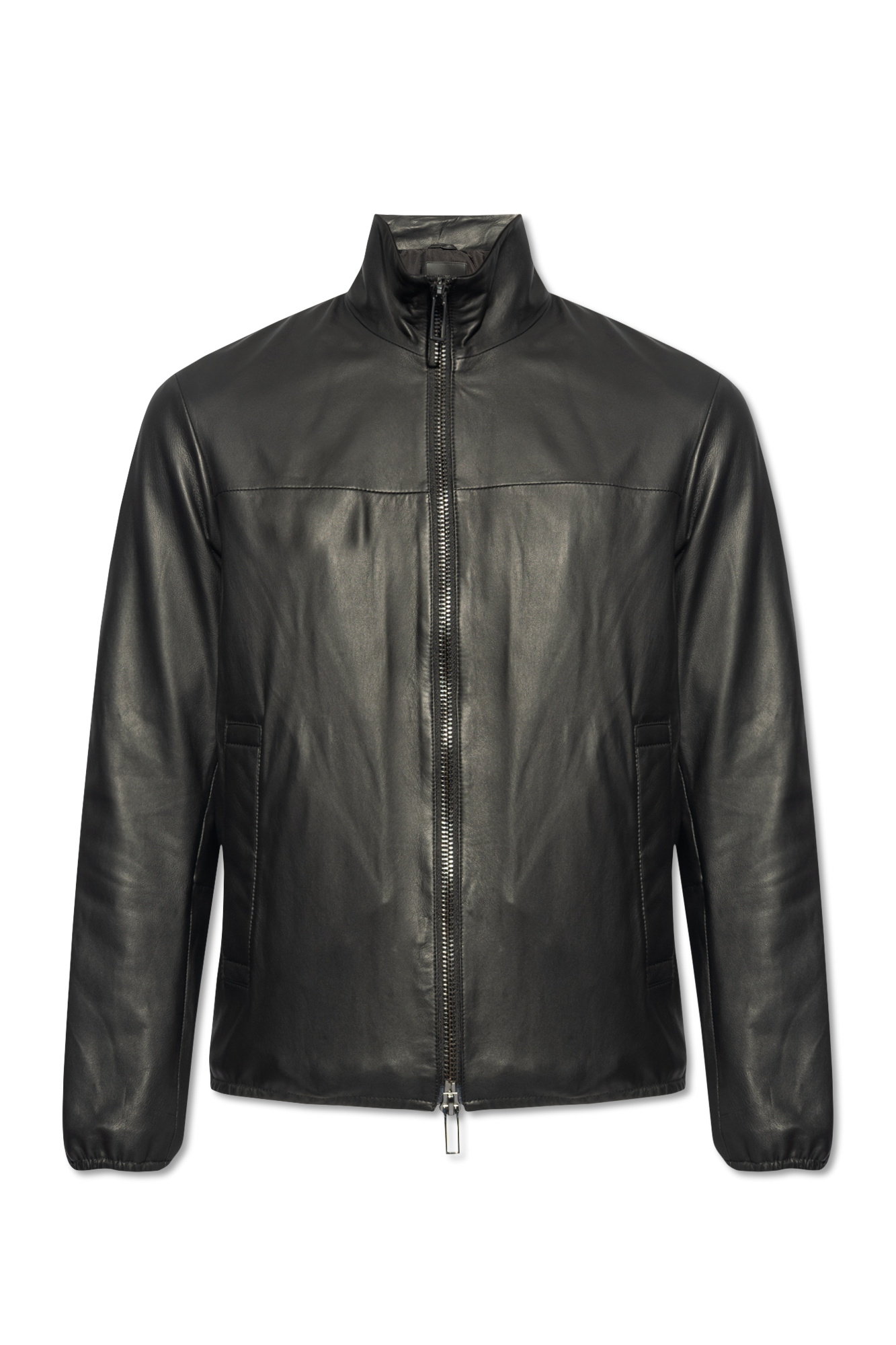 Emporio armani outlet jacket leather